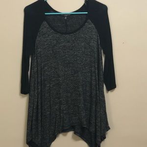 3/4 length black top